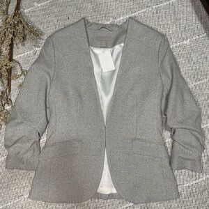 H&M gathered-sleeve blazer